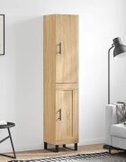 vidaXL Висок шкаф сонома дъб 345x34x180 см инженерно дърво