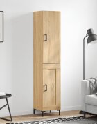 vidaXL Висок шкаф сонома дъб 345x34x180 см инженерно дърво