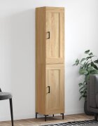 vidaXL Висок шкаф сонома дъб 345x34x180 см инженерно дърво