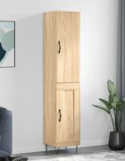 vidaXL Висок шкаф сонома дъб 345x34x180 см инженерно дърво