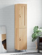 vidaXL Висок шкаф сонома дъб 345x34x180 см инженерно дърво