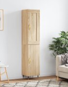 vidaXL Висок шкаф сонома дъб 345x34x180 см инженерно дърво