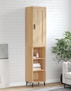 vidaXL Висок шкаф сонома дъб 345x34x180 см инженерно дърво