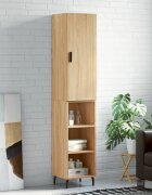vidaXL Висок шкаф сонома дъб 345x34x180 см инженерно дърво