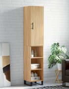 vidaXL Висок шкаф сонома дъб 345x34x180 см инженерно дърво