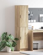 vidaXL Висок шкаф Сонома дъб 35 x 39 x 168 см