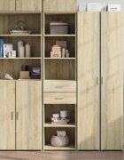 vidaXL Висок шкаф сонома дъб 45x425x185 см инженерно дърво
