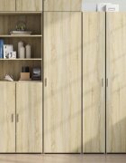 vidaXL Висок шкаф сонома дъб 50x425x185 см инженерно дърво