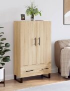 vidaXL Висок шкаф сонома дъб 695x31x115 см инженерно дърво
