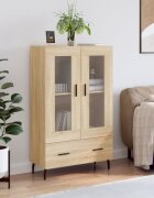 vidaXL Висок шкаф сонома дъб 695x31x115 см инженерно дърво
