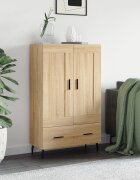 vidaXL Висок шкаф сонома дъб 695x31x115 см инженерно дърво