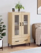 vidaXL Висок шкаф сонома дъб 695x31x115 см инженерно дърво