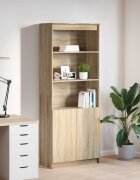 vidaXL Висок шкаф сонома дъб 70x35x180 см инженерно дърво