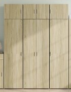 vidaXL Висок шкаф сонома дъб 70x425x185 см инженерно дърво
