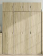 vidaXL Висок шкаф сонома дъб 70x425x185 см инженерно дърво
