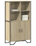 vidaXL Висок шкаф сонома дъб 795x355x1375 см инженерно дърво