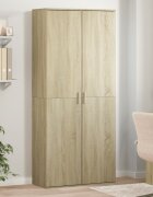 vidaXL Висок шкаф сонома дъб 80x35x180 см инженерно дърво