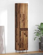 vidaXL Висок шкаф Старо дърво 345 x 34 x 90 см Инженерна дървесина
