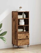 vidaXL Висок шкаф Старо дърво 40 x 36 x 110 см Инженерна дървесина