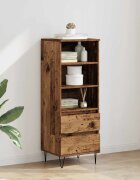 vidaXL Висок шкаф Старо дърво 40 x 36 x 110 см Инженерна дървесина