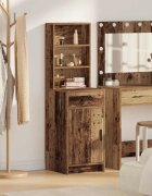 vidaXL Висок шкаф Старо дърво 41 x 40 x 135 см Инженерна дървесина