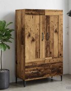 vidaXL Висок шкаф Старо дърво 70 x 31 x 115 см Инженерна дървесина