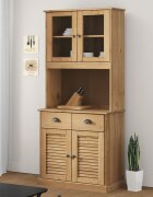 vidaXL Висок шкаф VIGO 78x40x175 см бор масив