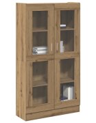 vidaXL Висок шкаф занаятчийски дъб 825x305x150 см инженерно дърво