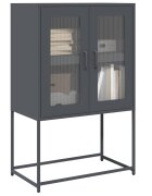 vidaXL Висока дъска антрацит 68x39x107 cm Стомана