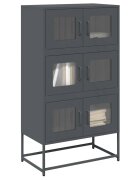 vidaXL Висока дъска антрацит 68x39x123 cm Стомана