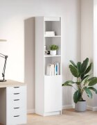 vidaXL Висока дъска бяла 375x35x180 см инженерно дърво