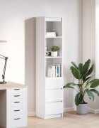 vidaXL Висока дъска бяла 375x35x180 см инженерно дърво