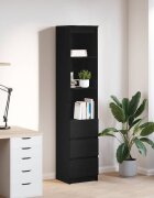 vidaXL Висока дъска Черен дъб 375x35x180 см инженерно дърво