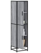 vidaXL Висока дъска Grey Sonoma 355x35x139cm Обработено дърво и метал