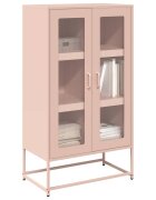 vidaXL Висока дъска Pink 68x39x123 cm Стомана