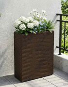 vidaXL Висока саксия 55 x 22 x 70 см Да