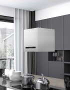 vidaXL Висящ аспиратор островен LCD сензор 37 см неръждаема стомана