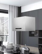 vidaXL Висящ аспиратор островен LCD сензор 55 см неръждаема стомана