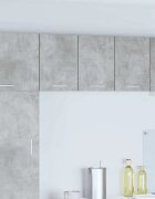 vidaXL Висящ шкаф Бетон сив и бяло 30 x 31 x 40 см Инженерна дървесина