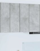 vidaXL Висящ шкаф Бетон сив и бяло 30 x 31 x 80 см Инженерна дървесина