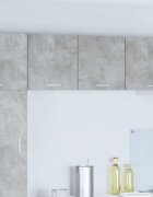 vidaXL Висящ шкаф Бетон сив и бяло 40 x 31 x 40 см Инженерна дървесина