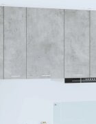 vidaXL Висящ шкаф Бетон сив и бяло 50 x 31 x 80 см Инженерна дървесина