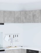 vidaXL Висящ шкаф Бетон сив и бяло 57 x 57 x 40 см Инженерна дървесина