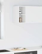 vidaXL Висящ шкаф Бяло 20 x 295 x 40 см Инженерна дървесина