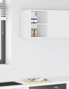 vidaXL Висящ шкаф Бяло 30 x 295 x 40 см Инженерна дървесина