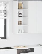 vidaXL Висящ шкаф Бяло 40 x 295 x 100 см Инженерна дървесина