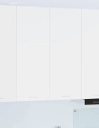 vidaXL Висящ шкаф Бяло 80 x 31 x 100 см Инженерна дървесина
