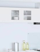 vidaXL Висящ шкаф Бяло 80 x 31 x 40 см Инженерна дървесина