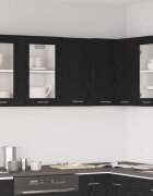 vidaXL Висящ шкаф черен дъб 30x31x60 см инженерно дърво