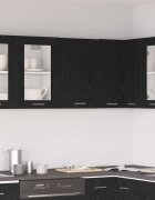 vidaXL Висящ шкаф черен дъб 40x31x60 см инженерно дърво